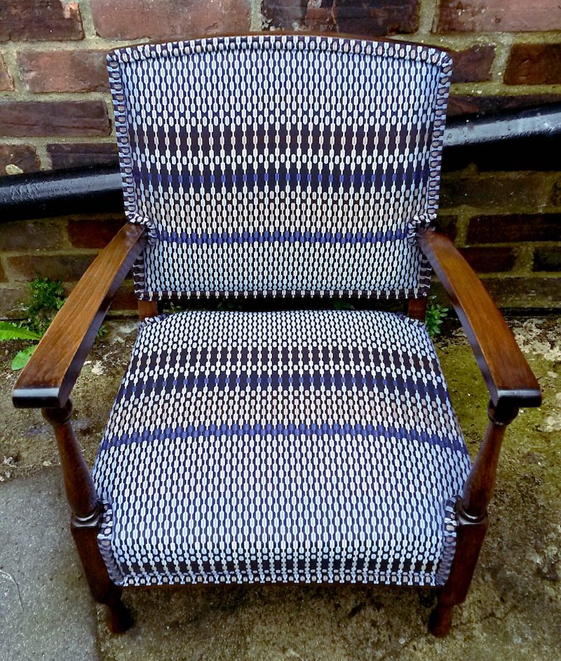 Reupholstered Bergère Chair